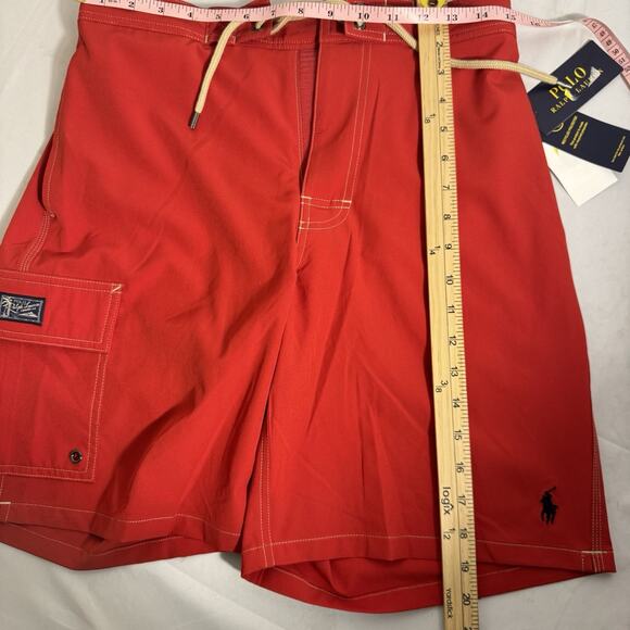 Polo Ralph Lauren Men's Swim Trunks Small Red MSRP $85 - Picture 10 of 10